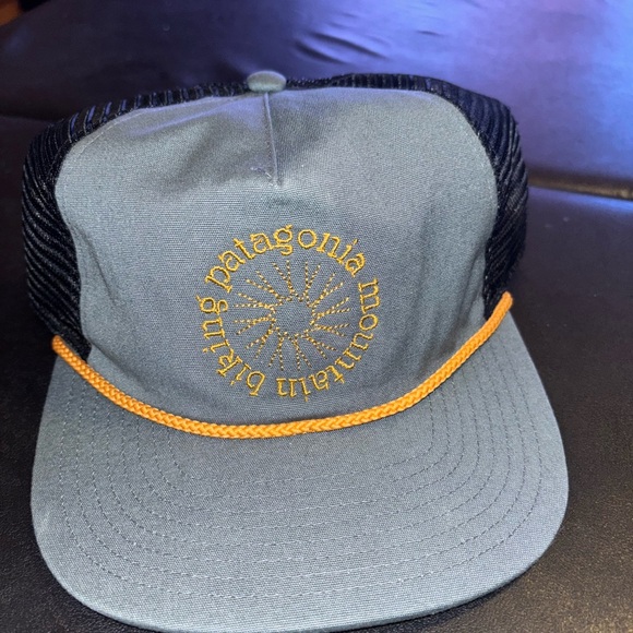 Patagonia Gray and Black Cap with Gold Embroidery - Picture 1 of 3